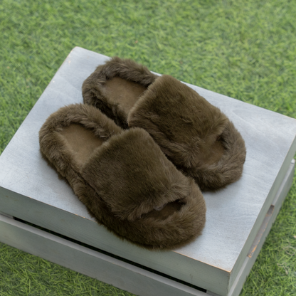 Faux Fur Slippers